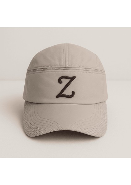 Isme Özel Harf Nakışlı Krem Mikro Kumaş Ayarlanabilir Unisex Tenis Şapkası modelleri