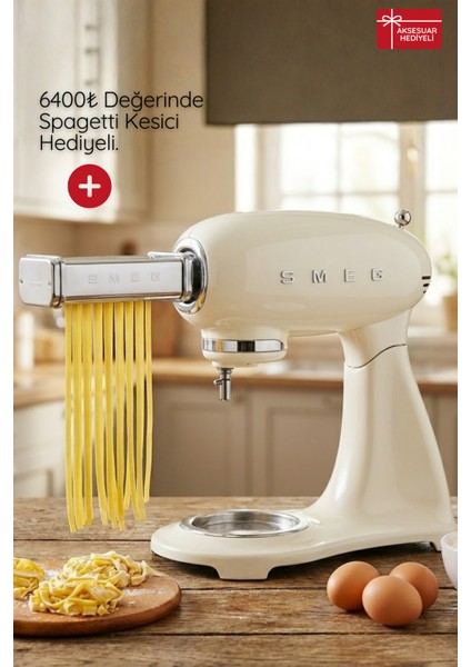 50's Style Retro 4.8lt Cream Full Body Stand Mikser SMF03CREU