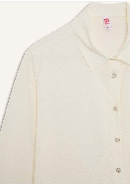 Regular Fit Plaj Gömleği-Fall in Love