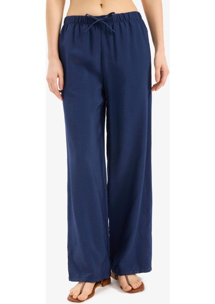 Regular Fit Beli Lastikli Plaj Pantolonu-Fall in Love