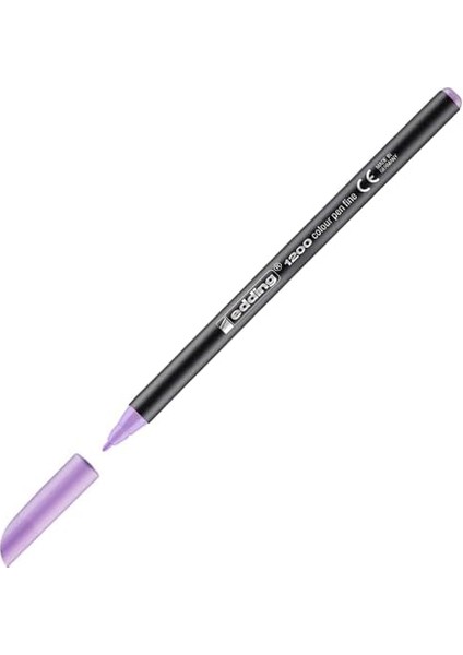 Edding 1200 Ince Uçlu Keçeli Kalem - Lavanta - 1 Kalem - Yuvarlak Uçlu 1 mm