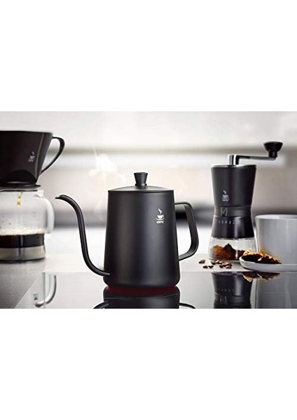 Cinero Su Isıtıcısı, Paslanmaz Çelik Kahve Demliği, Indüksiyonlu ve Gazlı Ocaklar Için Uygundur, Siyah