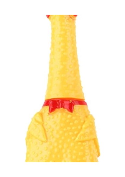 Çığlık Tavuk Oyuncak Sarı Kauçuk Squaking Tavuk Oyuncak Yenilik ve Dayanıklı Kauçuk Tavuk Giderici Yetişkinler Çocuklar Için Komik Güvenlik Oyuncak Evcil Hayvanlar (30 Cm)