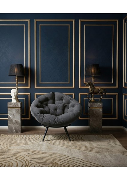 Rose Edition | Modern & Zarif Tekli Berjer | Premium Dinlenme Koltuğu | Okuma & Tv Koltuğu | Leke Tutmayan Tay Tüyü Kumaş