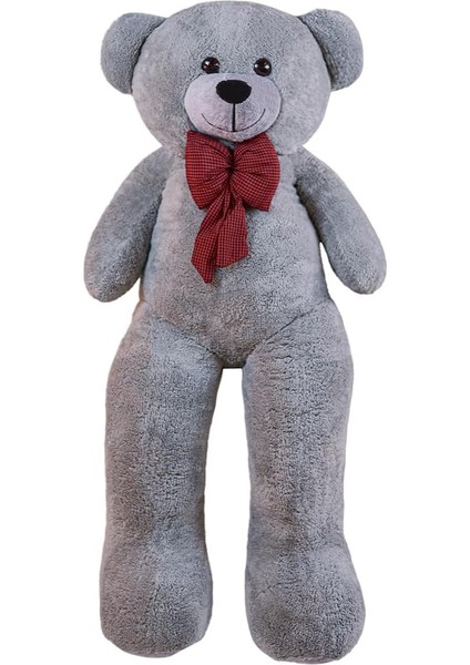Özgüner Oyuncak Gri Papyonlu Dev Pelüş Ayıcık,sarılmalık Ayı,sevgiliye Hediye AYICIK(130CMGRI)