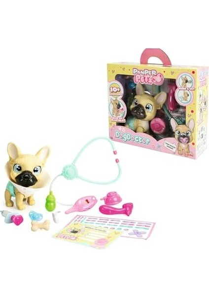 Sımba, 105950056, Pamper Petz Doktorculuk Oyun Seti, Oyuncak Köpek Figürü, Rol Yapma, Aksesuarlı modelleri