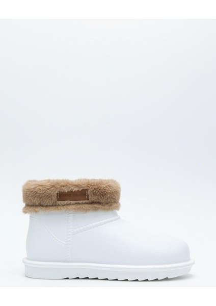 Kadın Kürklü Beyaz Günlük Yağmur Bot 55314 fiyatları