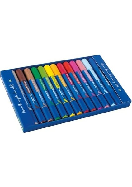 Turbo Pro Markör, Çift Uçlu, Yuvarlak Şekilli, Farklı Renklerde, 15 Adet modelleri