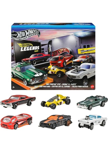 1:64 Ölçekli Metal Oyuncak Araba ve Kamyonlar, Özel Süslemelere Sahip 6'lı Hw Araç Seti (Stiller Çeşitlilik Gösterebilir), JBY78 modelleri