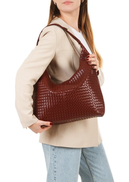 Kadın Salaş Büyük Dream Bordo Omuz ve Tote Çanta