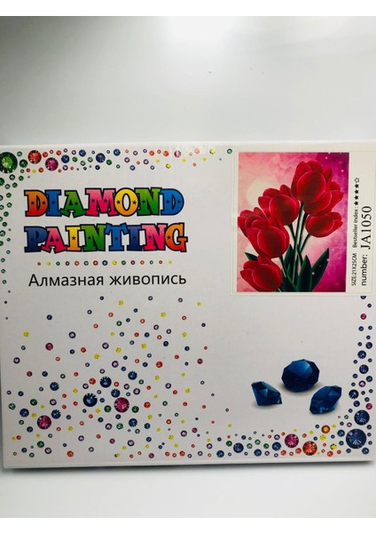 21X25 Çocuklar Için Boncuklu Taşlı Mozaik Elmas Boyama Goblen Pano Tablo Resim Boncuk Puzzle Diamond Painting