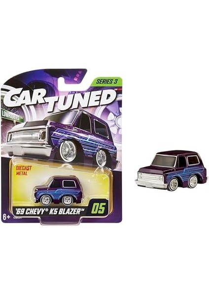 Mga Entertaintment Cartuned S3 1969 Chevy K5 - Mor Lowrider Araba modelleri