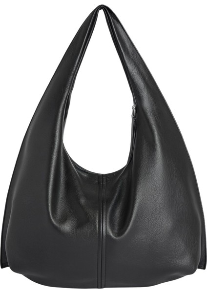 Siyah Salaş Büyük Boy Yumuşak Dokulu Shopper Kol ve Omuz Çantası fiyatları