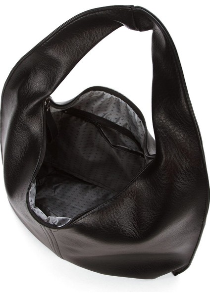 Siyah Salaş Büyük Boy Yumuşak Dokulu Shopper Kol ve Omuz Çantası modelleri