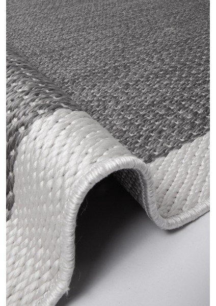 Türkmen Siesta 1501 Antrasit Halı Kilim Kaymaz Taban Yıkanabilir Salon Mutfak Kesme Yolluk fırsatları