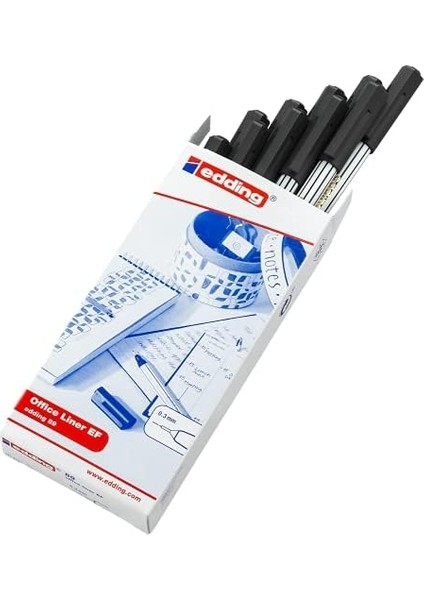 89 - - Siyah - 10 Kalem- 0,3 mm Ekstra Ince Yuvarlak Uç modelleri