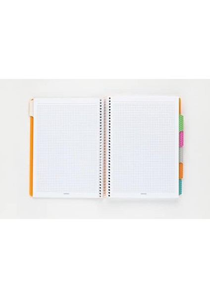 Capricorn Neon Serisi, A4, 7 Konulu (5 Kareli, 2 Çizgili) 210 Yaprak Pp Kapaklı Spiralli Defter, Sarı modelleri