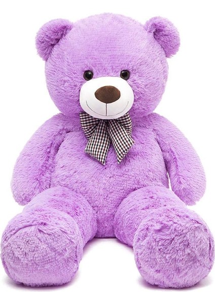 Peluş Ayı 120 cm Papyonlu Sevimli Ayı - Sevgiliye En Özel Hediye Mor fiyatları
