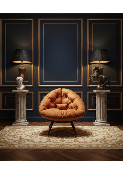 Rose Edition | Modern & Zarif Tekli Berjer | Premium Dinlenme Koltuğu | Okuma & Tv Koltuğu | Leke Tutmayan Tay Tüyü Kumaş