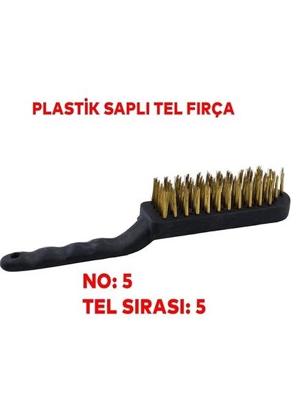 Saplı Tel Fırça Kir Pas Mangal Barbekü Izgara Çok Amaçlı Temizleme Fırçası No 5 fırsatları