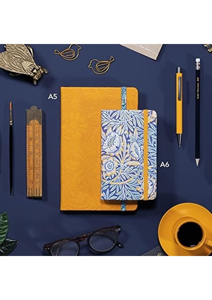 If A6 Günlük Mavi Çiçek Desen modelleri