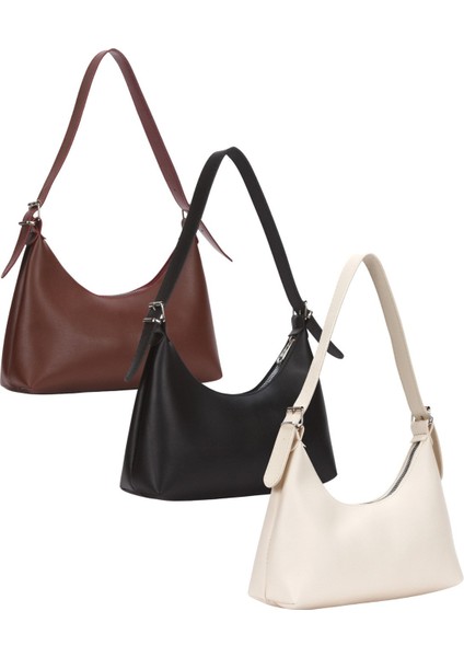 Kadın 3'lü Çanta Paketi Baget Günlük El Kol ve Omuz Çantası Üç Çanta