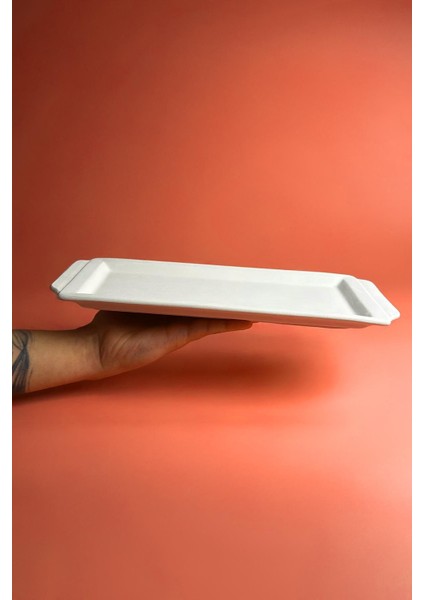 Düz Kulplu Tepsi Seramik Bisküvi fırsatları