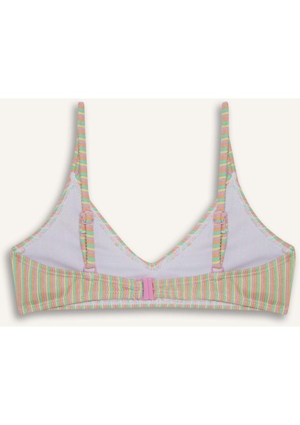 Kız Çocuk Çizgili Bikini Takımı