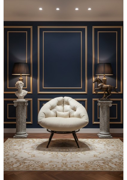 Rose Edition | Modern & Zarif Tekli Berjer | Premium Dinlenme Koltuğu | Okuma & Tv Koltuğu | Leke Tutmayan Tay Tüyü Kumaş