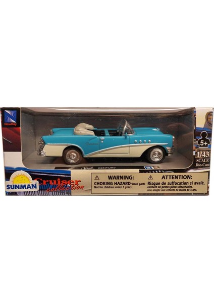 Newray 1:43 Diecast Metal Araba 1955 Buick