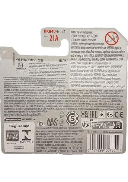 - ´73 Civic Custom - Hw J- 8/10 - HKG40 - Short Card - Yeşil - Mattel 2023