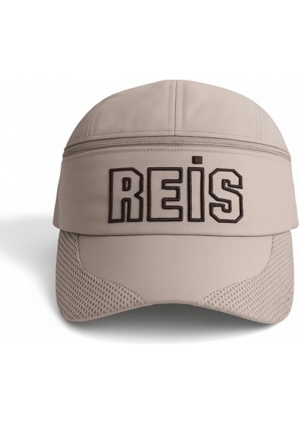 Isme Özel Nakışlı Krem Mikro Kumaş Ayarlanabilir Unisex Tenis Şapkası