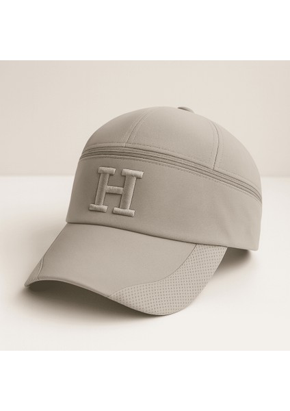 Isme Özel Harf Nakışlı Gri Mikro Kumaş Ayarlanabilir Unisex Tenis Şapkası indirimleri