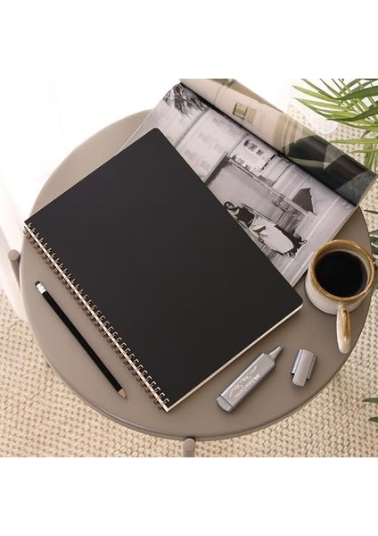 A4 Siyah Karton Kapak 70 Yaprak 110 Gram Çizgili Not Defteri fiyatları