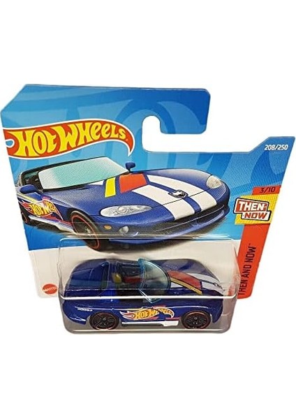 - Dodge Viper Rt/10 - Then And Now 3/10 - HCV80 - Short Card - Mavi - Mattel 2022