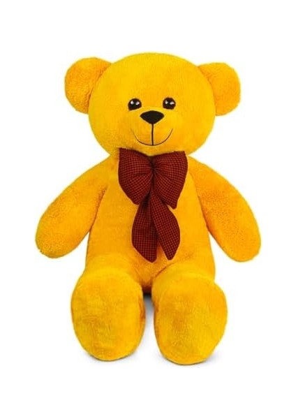 100 cm Dev Pelüş,papyonlu Ayı,peluş,yumuşak ve Sevimli Büyük Boy,sarılmalık Ayı,papyonlu Ayıcık,sevgiliye Hediye Ayıcık (Sarı)