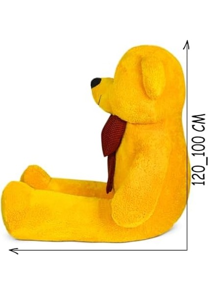 100 cm Dev Pelüş,papyonlu Ayı,peluş,yumuşak ve Sevimli Büyük Boy,sarılmalık Ayı,papyonlu Ayıcık,sevgiliye Hediye Ayıcık (Sarı) modelleri