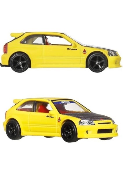1:64 Premium Car Culture 2'li Paket 99 Honda Cıvıc Type R (Ek9) & Honda Cıvıc Type R HBL96 - JBL00