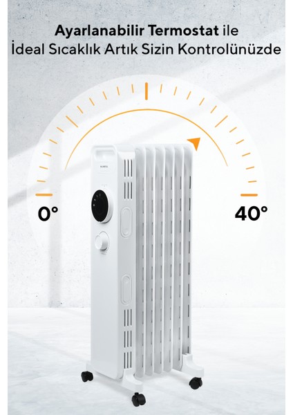 7 Dilim Beyaz Radyatör KUM-1220S