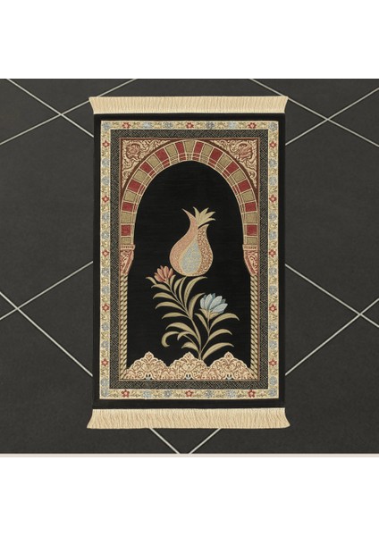 Kişiye Özel Nakış Işlemeli Lale Motifli Astarlı Saçaklı Pembe Renk Hediyelik Seccade indirimleri