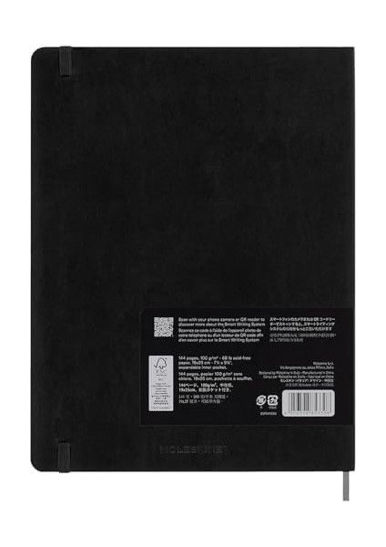 Çizgili Smart Defter Siyah Xl Boy Yumuşak Kapak modelleri