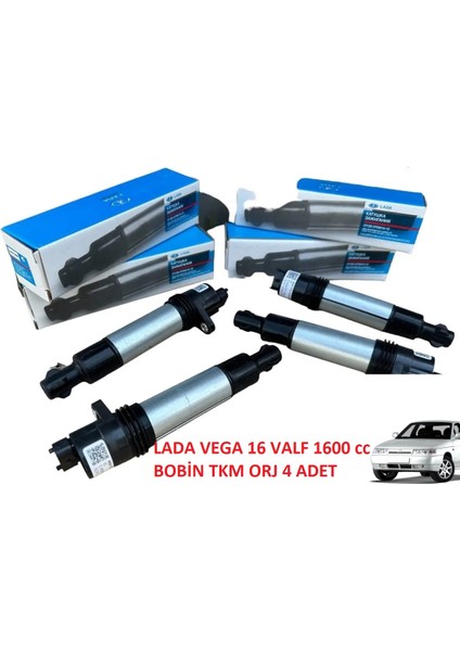 Lada Priora Lada Vega 2110 2111 2112 Ateşleme Kalem Bobin 1.6 16 Valf Takım 4 Adet Orj Rus