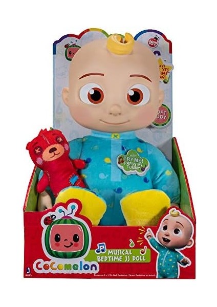 Cocomelon Müzikal Jj Peluş Bebek - Yatmadan Önce Şarkı Klipleri Söylemek Için Karnına Basın - Özellik ve Küçük Yastık Peluş Oyuncak Ayı Içerir fiyatları