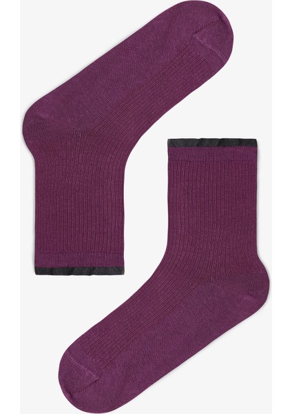 2 Çift Pamuklu Tüllü Soket Çorap