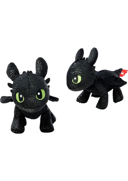 6305875346NPB, Dreamworks Dragon Dişsiz Peluş Figürü, Özel ve Detaylı Tasarım, Dayanıklı Kumaş, 25 cm