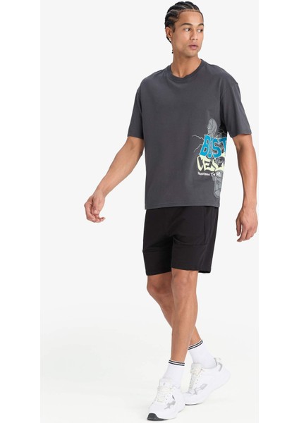 NBA Boston Celtics Oversize Geniş Kalıp Bisiklet Yaka Kısa Kollu Tişört E0130AX25SP