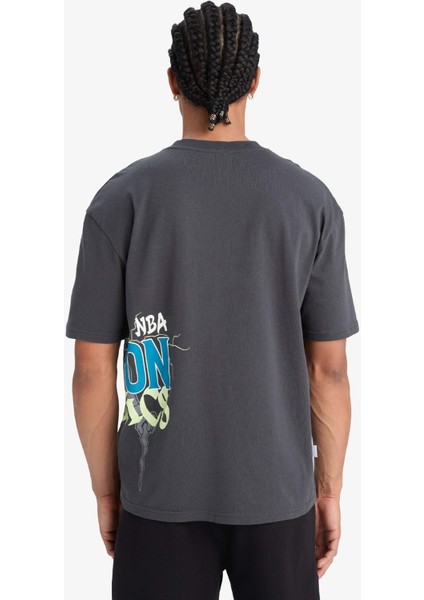 NBA Boston Celtics Oversize Geniş Kalıp Bisiklet Yaka Kısa Kollu Tişört E0130AX25SP