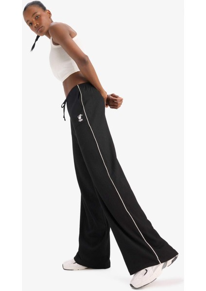 Fit NBA Miami Heat Wide Leg Geniş Paça Çift Cepli Geniş Paça Standart Boy Krinkıl İnce Pantolon