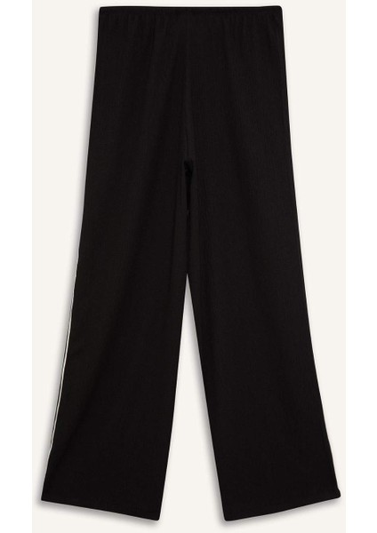 Fit NBA Miami Heat Wide Leg Geniş Paça Çift Cepli Geniş Paça Standart Boy Krinkıl İnce Pantolon