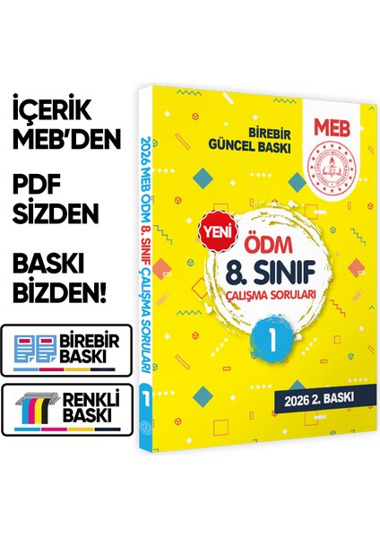 2026 Lgs 8.sınıf Meb Çalışma Soruları Soru Bankası 6lı Modül Set Ödm Çalışma Kitapları Baskı Ücreti fiyatları